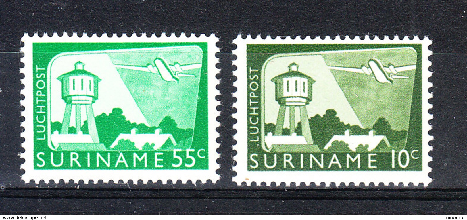 Surinam  - 1965. Acquredotto. Cisterne D' Acqua. The Two Stamps Of Ordinary Series. "Water Deposits". Aqueduct . MNH - Alimentazione