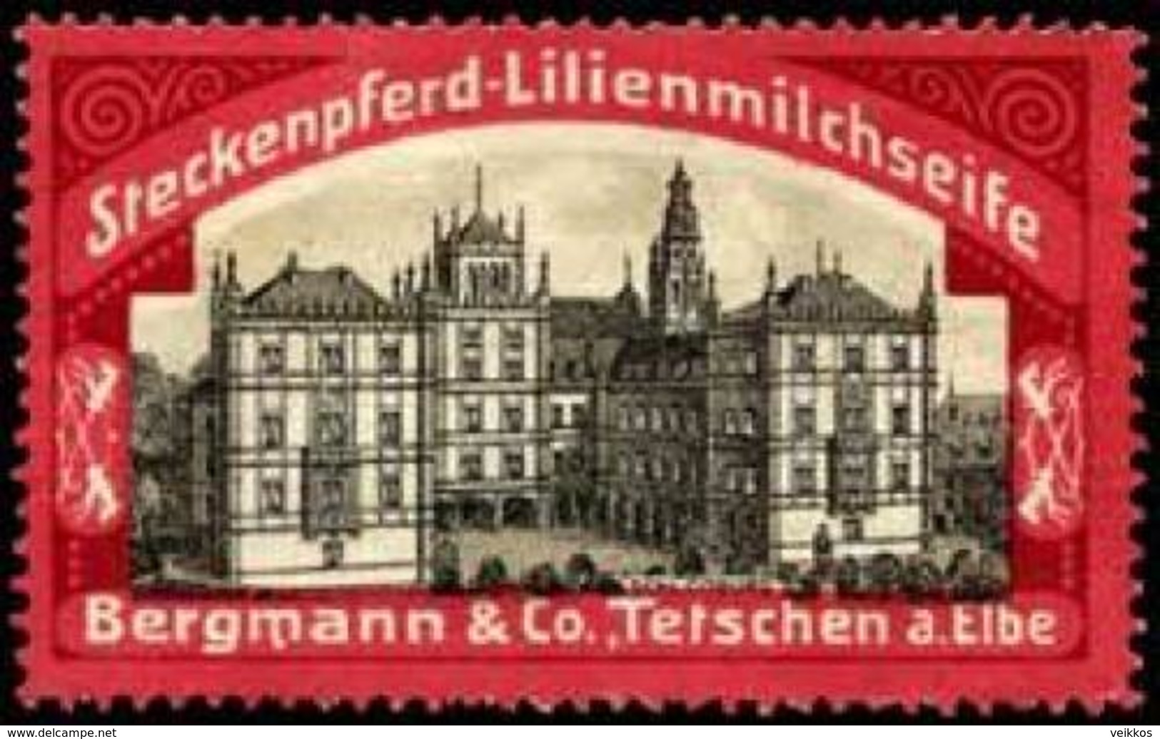 Tetschen/Elbe: Schloss Coburg Reklamemarke - Cinderellas