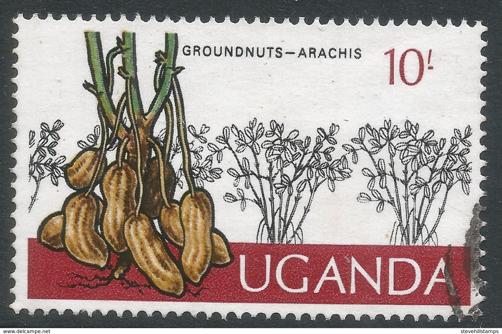 Uganda. 1975 Ugandan Crops. 10/- Used. SG 160 - Uganda (1962-...)