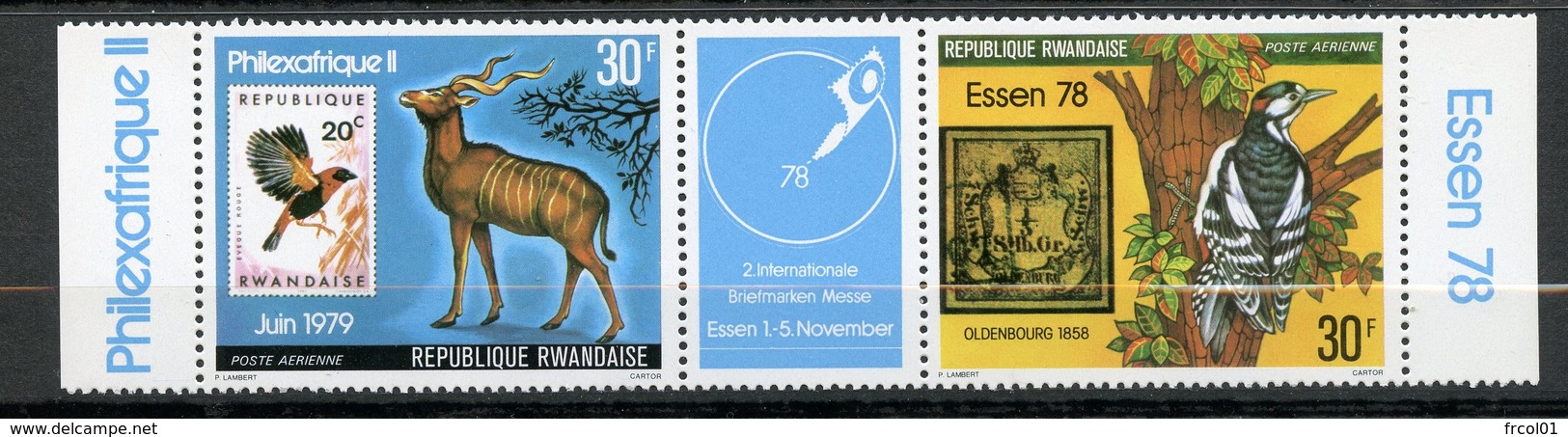 Rwanda, Yvert PA12&13, Scott C12&13, MNH - Autres & Non Classés