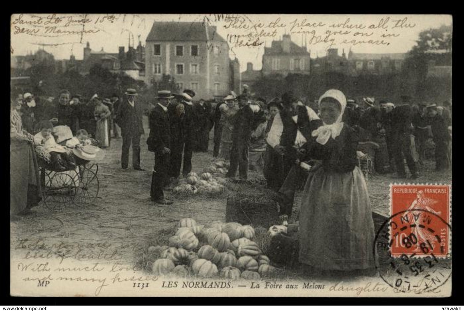 50 - Saint-Lô 1131 Les Normands La Foire Aux Melon Timbre Saint Lo Landau Bebes #01815 - Saint Lo