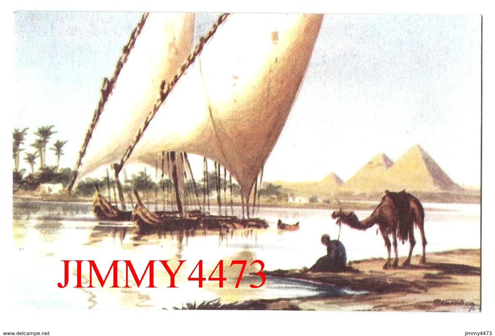CPA  POST CARD - Nile Sailing Boats - Gizeh CAIRO Egypt - Publ.& Copy. Lehneert & Landrock N° 7 - Scans Recto-Verso - Gizeh