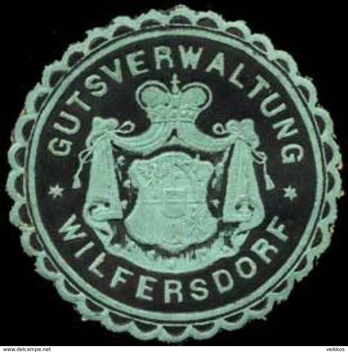 Wilfersdorf: Gutsverwaltung Wilfersdorf Siegelmarke - Cinderellas