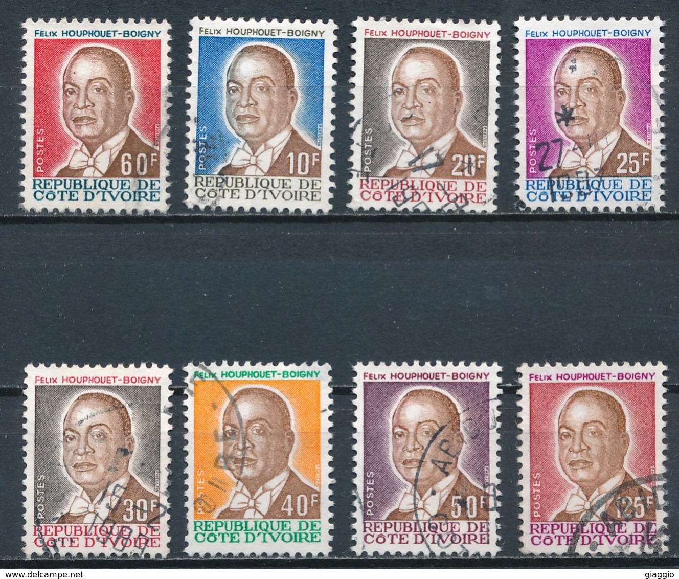 °°° LOT COTE D'IVOIRE - PRESIDENT HOUPHOUET-BOIGNY - 1976/1986 °°° - Ivory Coast (1960-...)