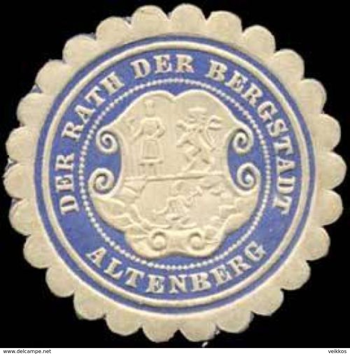 Altenberg: Der Rath Der Bergstadt Altenberg Siegelmarke - Cinderellas