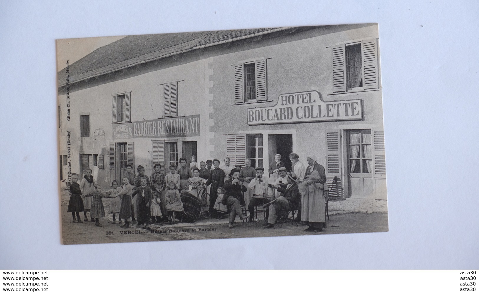 VERCEL _  HOTEL BOUCARD COLLETTE _ BARBIER RESTAURANT  …………BQ-1902 - Autres & Non Classés