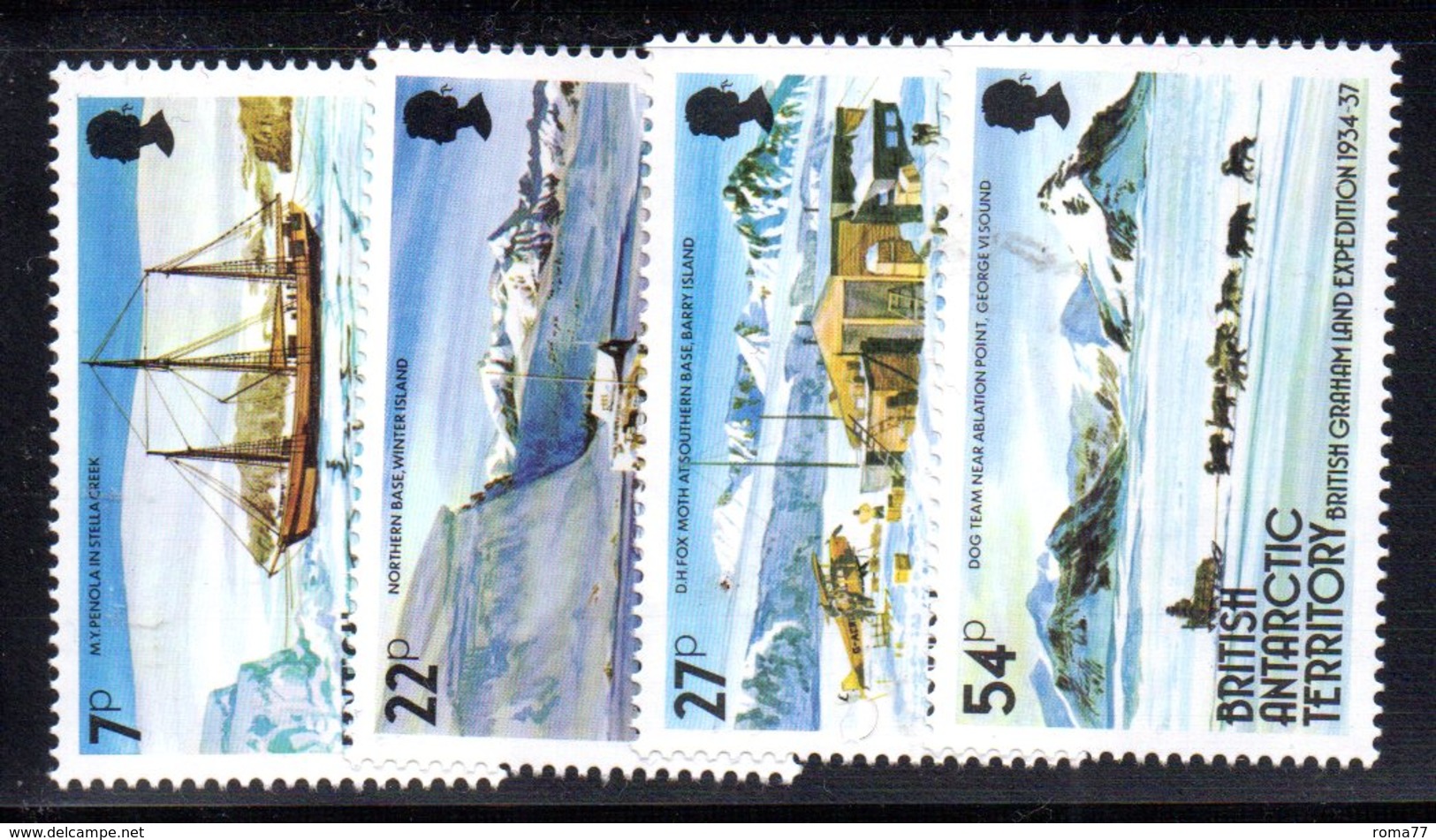 XP5007 - BAT ANTARTICO INGLESE 1985 , Serie Yvert N. 144/147  *** - Nuovi