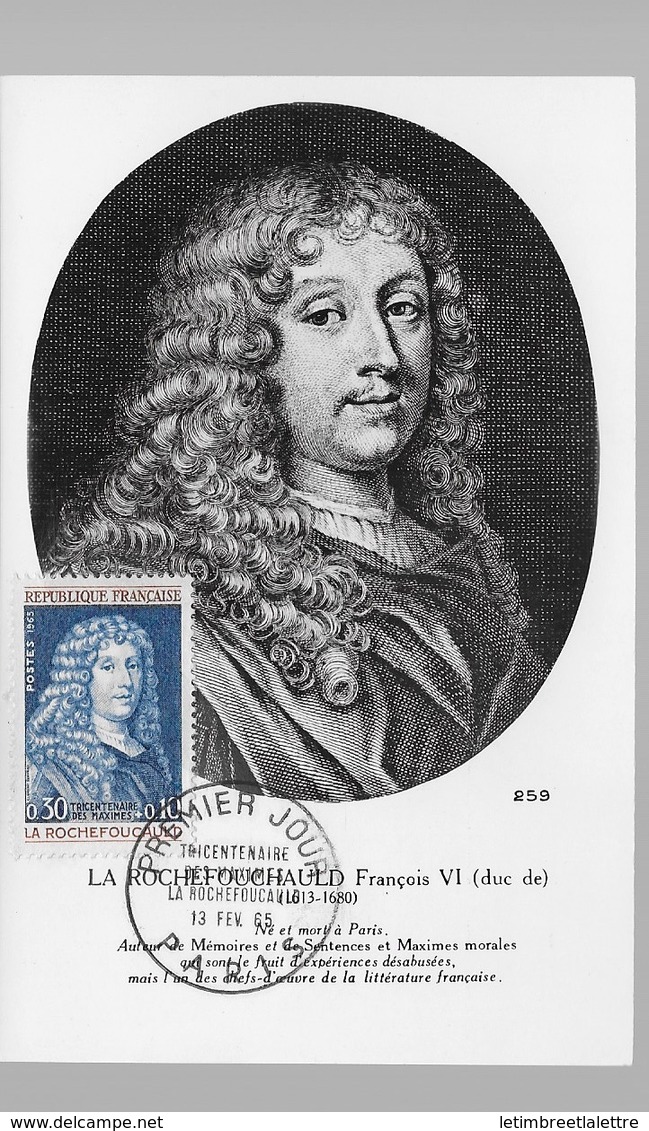 Carte Maximum La Rochefoucauld - 1960-1969