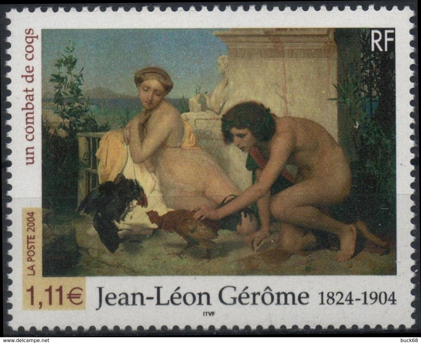 FRANCE 3660 ** MNH Tableau Jean-Léon GEROME  : Un Combat De Coqs - Cock Hahn - Neufs