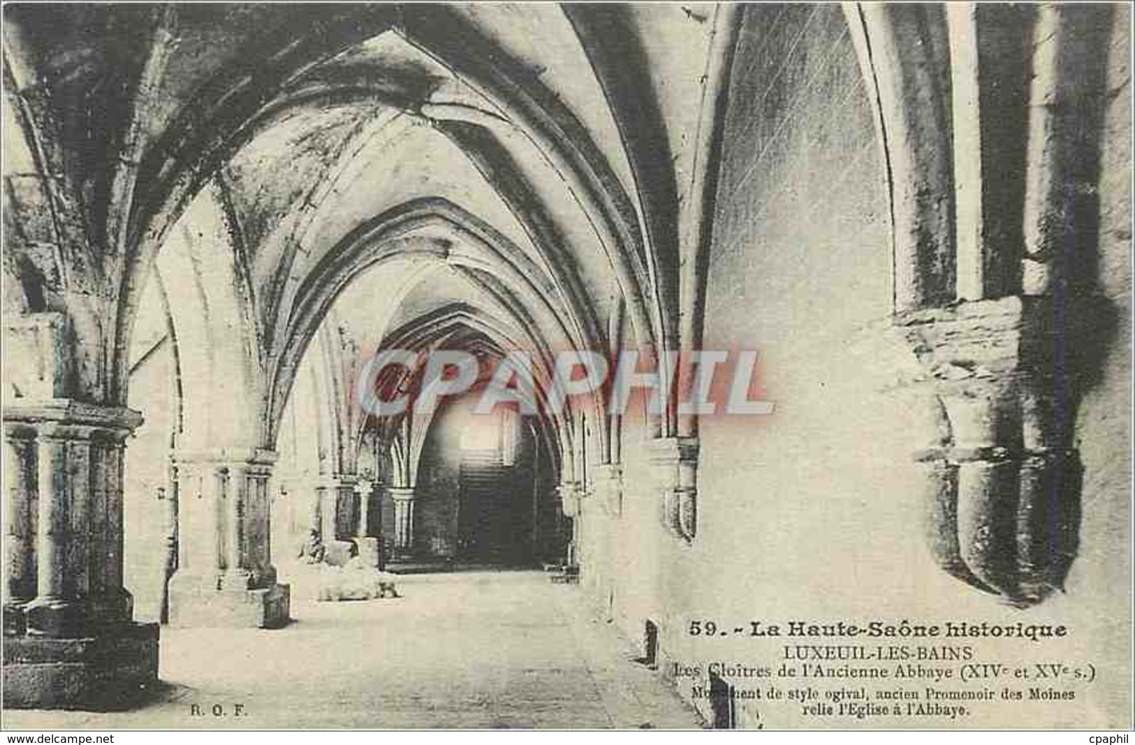 CPA Luxeuil Les Bains La Haute Saone Historique Les Cloitres De L'ancienne Abbaye - Luxeuil Les Bains