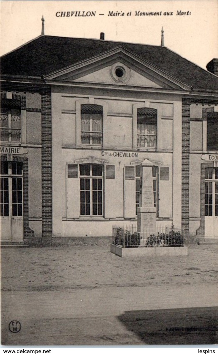 52 - CHEVILLON -- Maire Et Monument Aux Morts - Chevillon