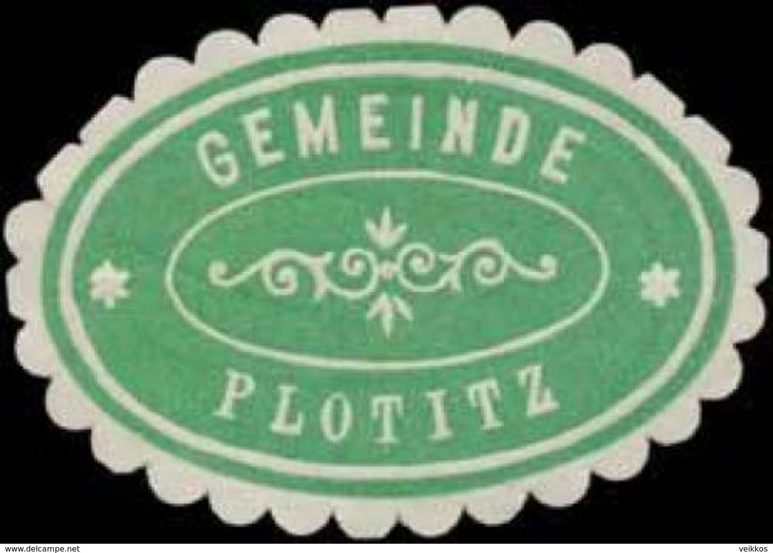 Plotitz: Gemeinde Plotitz Siegelmarke - Cinderellas