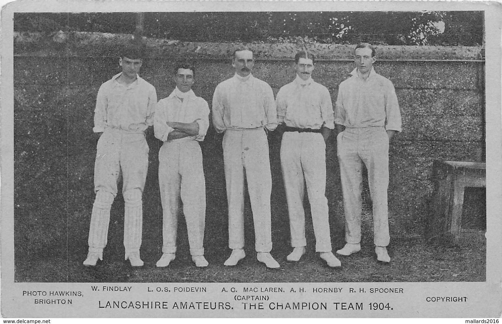 LANCASHIRE AMATEURS. THE CHAMPION TEAM 1904 #84923 - Other & Unclassified