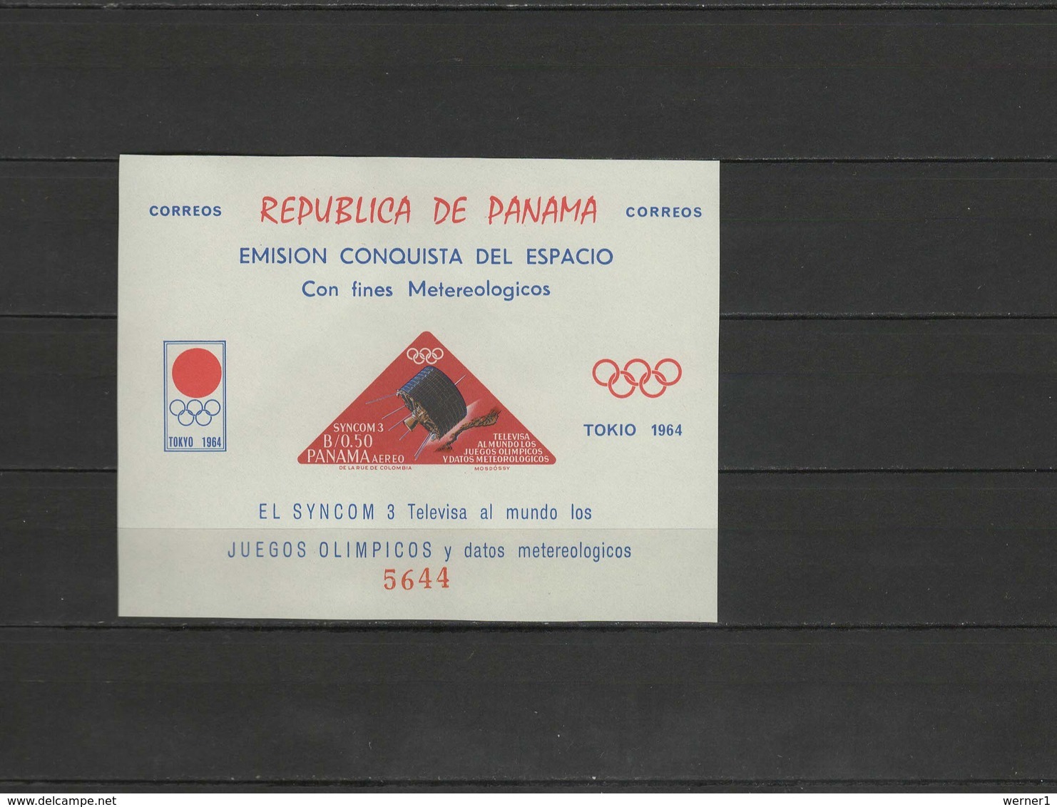 Panama 1964 Olympic Games Tokyo, Space  S/s Imperf. MNH - Winter 1964: Innsbruck