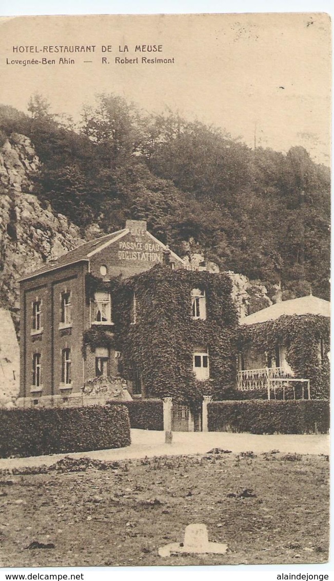 Lovegnée-Ben Ahin - Hôtel-Restaurant De La Meuse - R. Robert Resimont - E. Desaix - 1923 - Huy