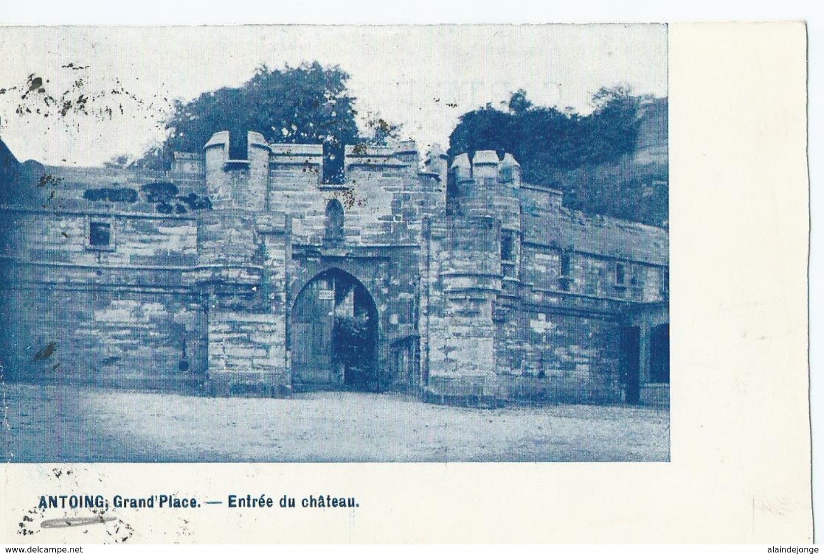 Antoing - Grand'Place - Entrée Du Château - 1924 - Antoing