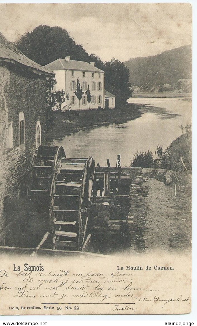 La Semois - Le Moulin De Cugnon - Nels Série 40 No 52 - 1901 - Bertrix