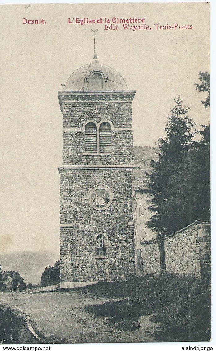 Desnié - L'Eglise Et Le Cimetière - Edit. Wayaffe, Trois-Ponts - 1910 - Theux