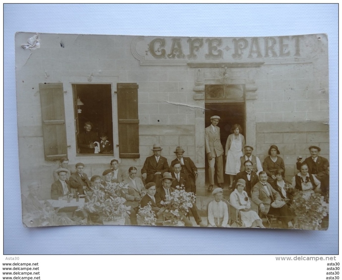 Carte Photo De SAINT ETIENNE   : CAFE PARET , Rue Marengo       …GL-1540 - Saint Etienne