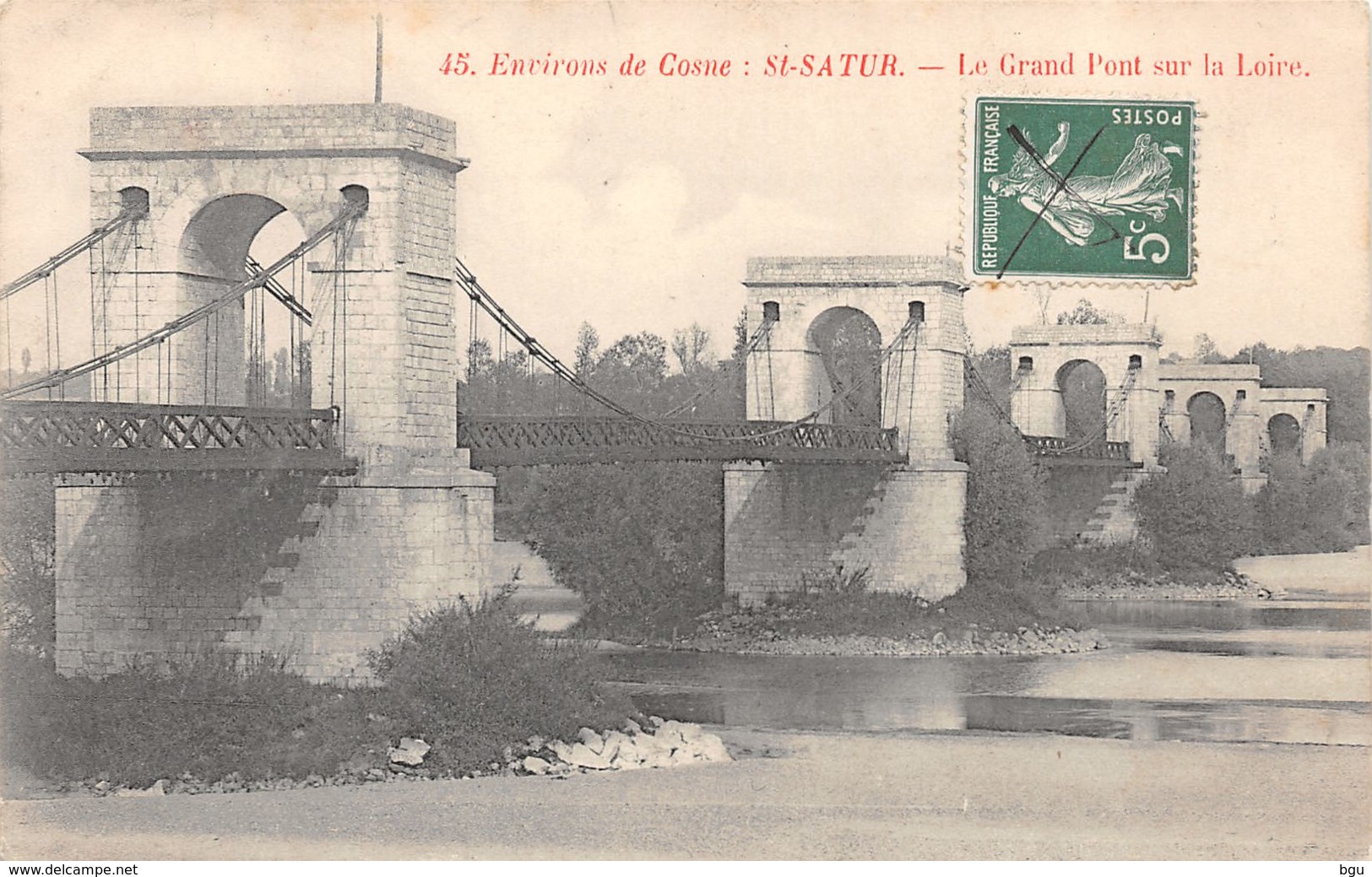 Saint Satur (18) - Environs De Cosne - Le Grand Pont Sur La Loire - Saint-Satur