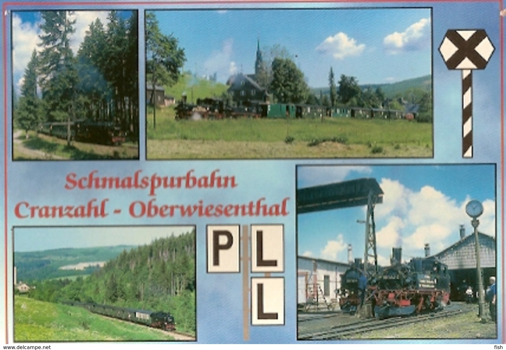 Germany & Postal, Schmalspurbahn Cranzahl Oberwiesenthal, Pension Hannchen, Sehmatal  (129) - Sehmatal