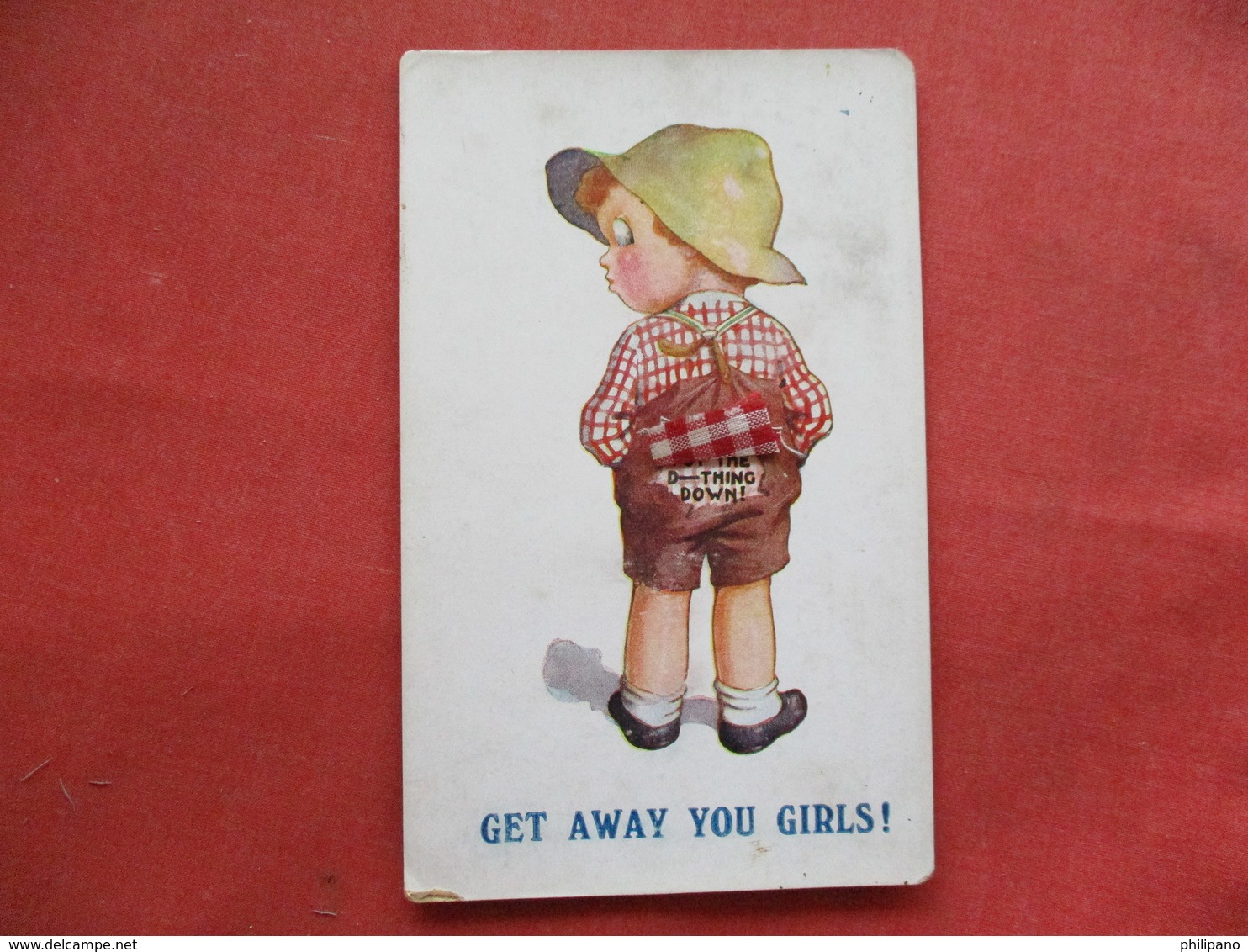 Children > Humorous Cards  Movable Cloth Boy  Put The D------ Thing Down     Ref 3253 - Humorous Cards