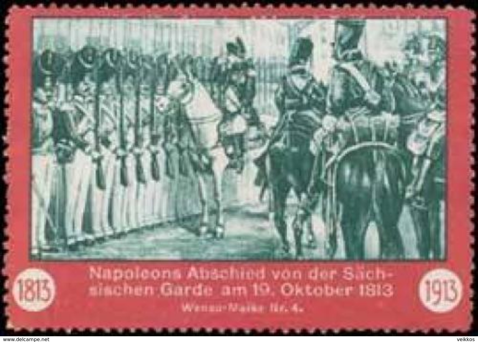 Leipzig: Napoleons Abschied Reklamemarke - Cinderellas