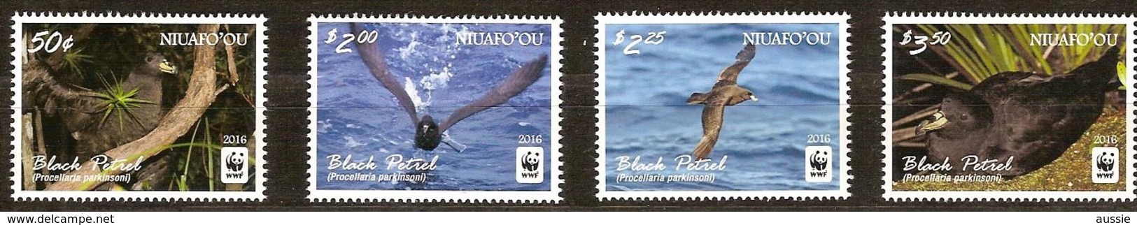 Tonga Niuafo'ou  2016 Yvertn° 408a-411a Micheln° 607-610 *** MNH Cote 16,50 Euro Faune WWF Oiseaux Vogels Birds - Tonga (1970-...)