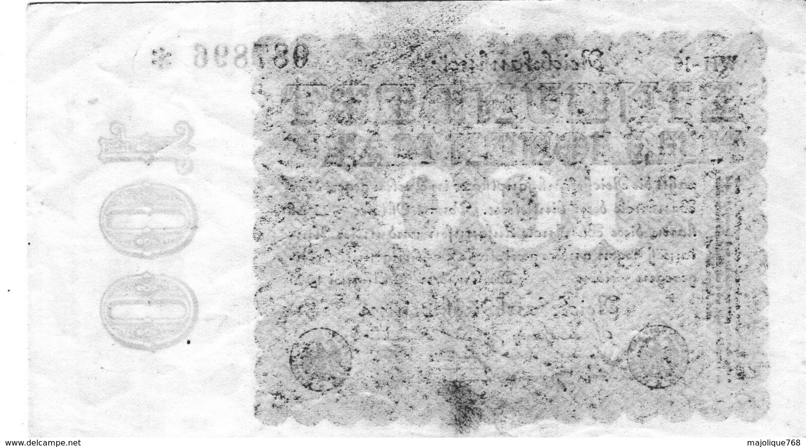 Billet De 100 Millions De Mark - En Neuf - Le 22 Août 1923 - Uni Face - - 100 Mio. Mark