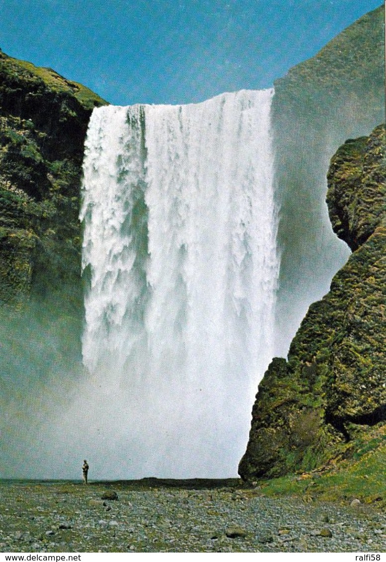 1 AK Island Iceland * Der Skógafoss - Ein 60 M Hoher Wasserfall Im Süden Islands * - Islanda
