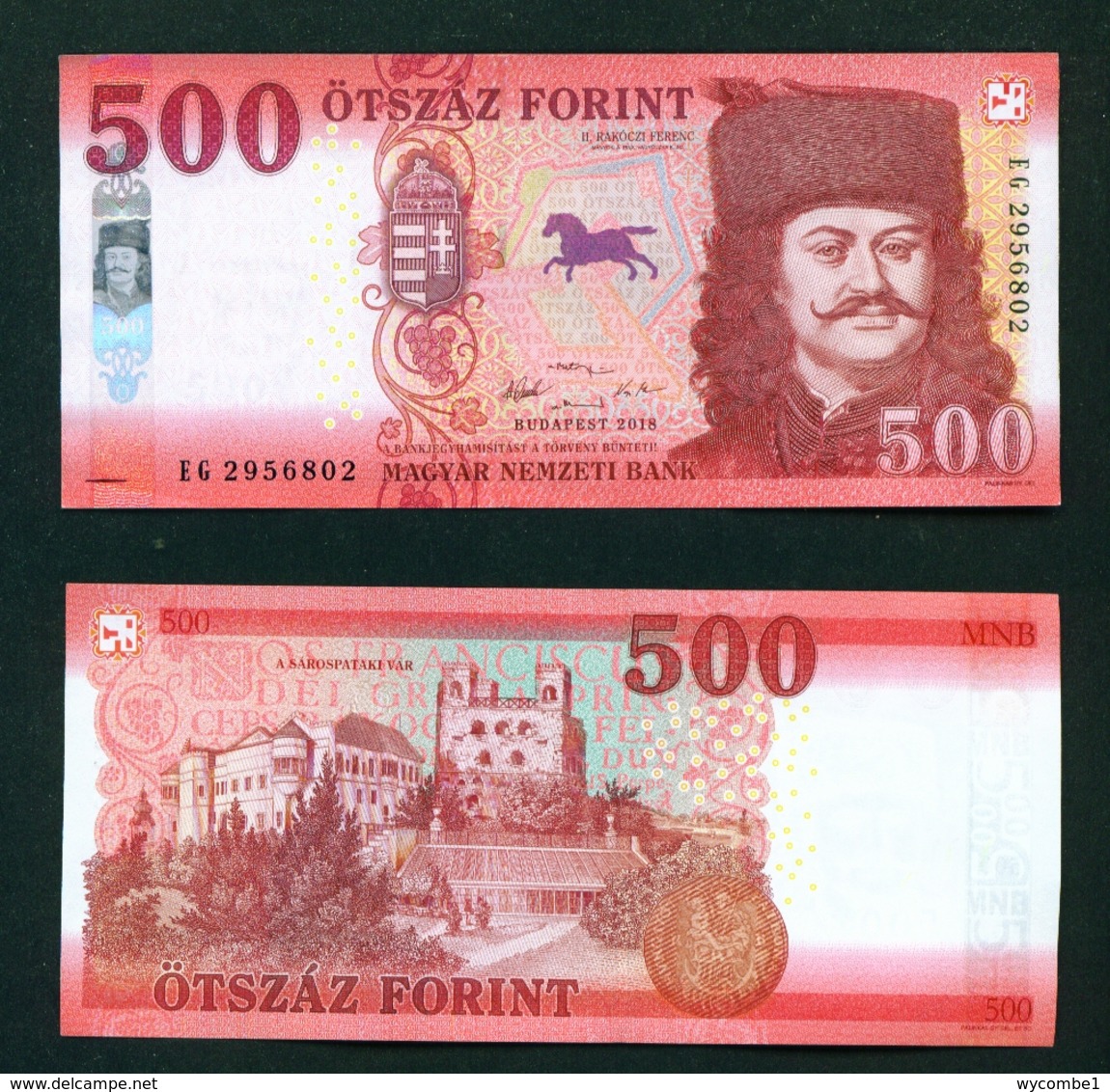 HUNGARY  -  2018 500 Forint UNC Banknote - Hungary