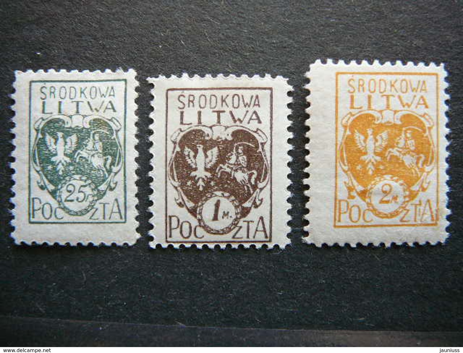 Central Lithuania Lietuva Litauen Lituanie Litouwen # 1921 MH # Mi. 20/2A - Lituanie