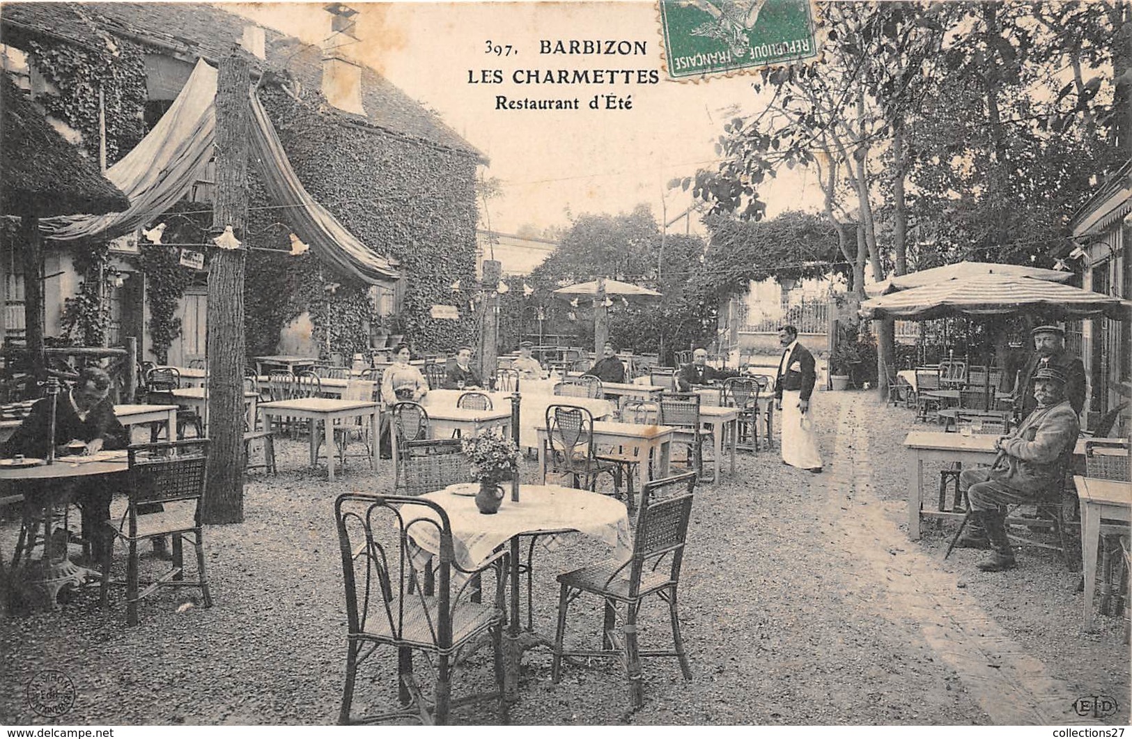 77-BARBIZON- LES CHAMETTES- RESTAURANT D'ETE - Barbizon