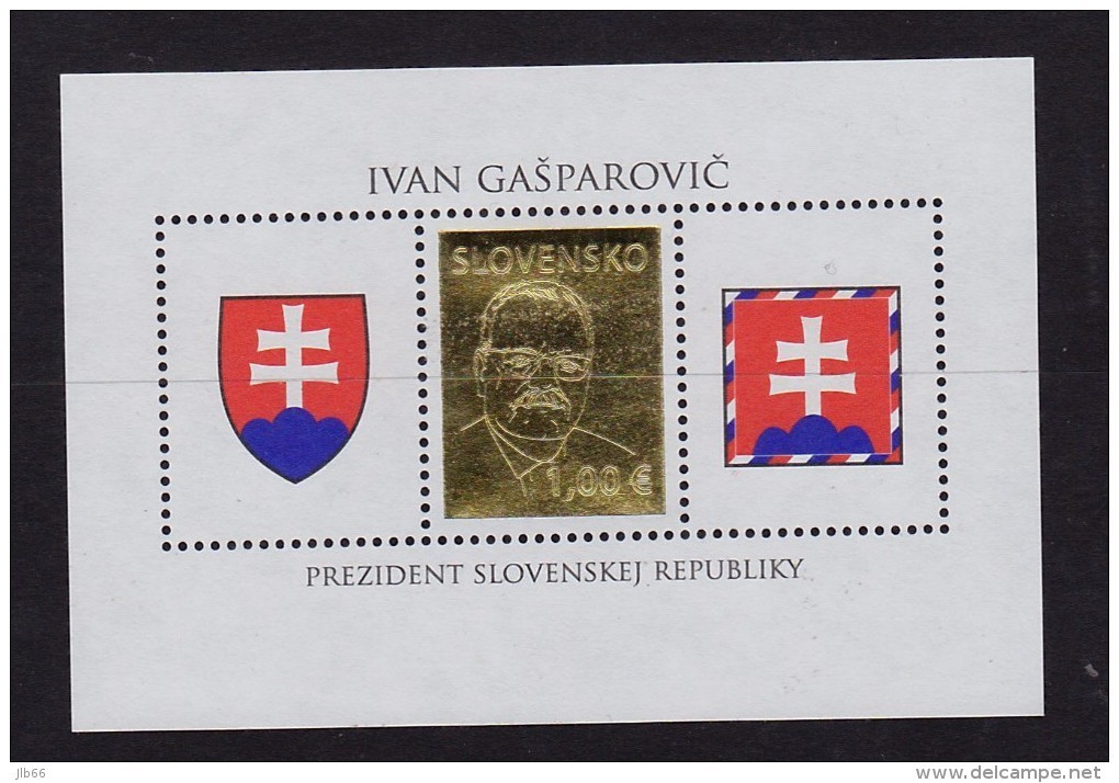 Président Republique Slovaque Gasparovic YT BF 30 Neuf / Mi Block 31 Mint - Unused Stamps