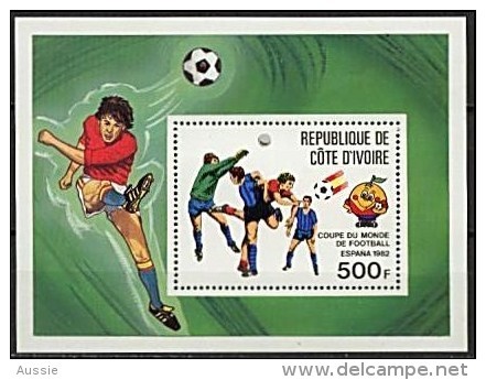 Cote D' Ivoire 1982 Yvertn° Bloc 19 *** MNH Cote 4,50 Euro  Coupe Du Monde Espagne - Côte D'Ivoire (1960-...)