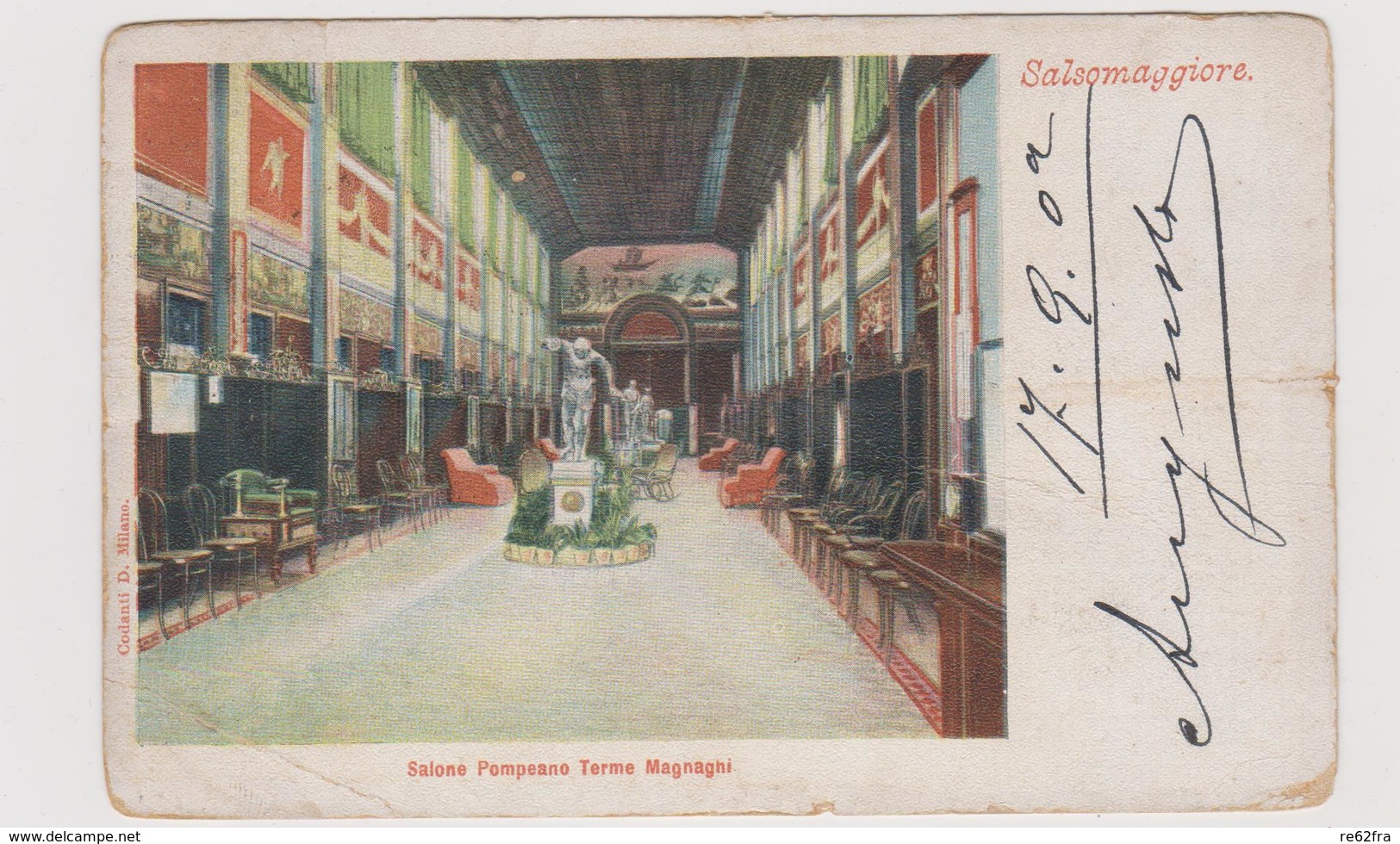 SALSOMAGGIORE  (PR) ,  Salone Pompeano Terme MAGNAGHI  - F.p. - Anni '1900 - Parma