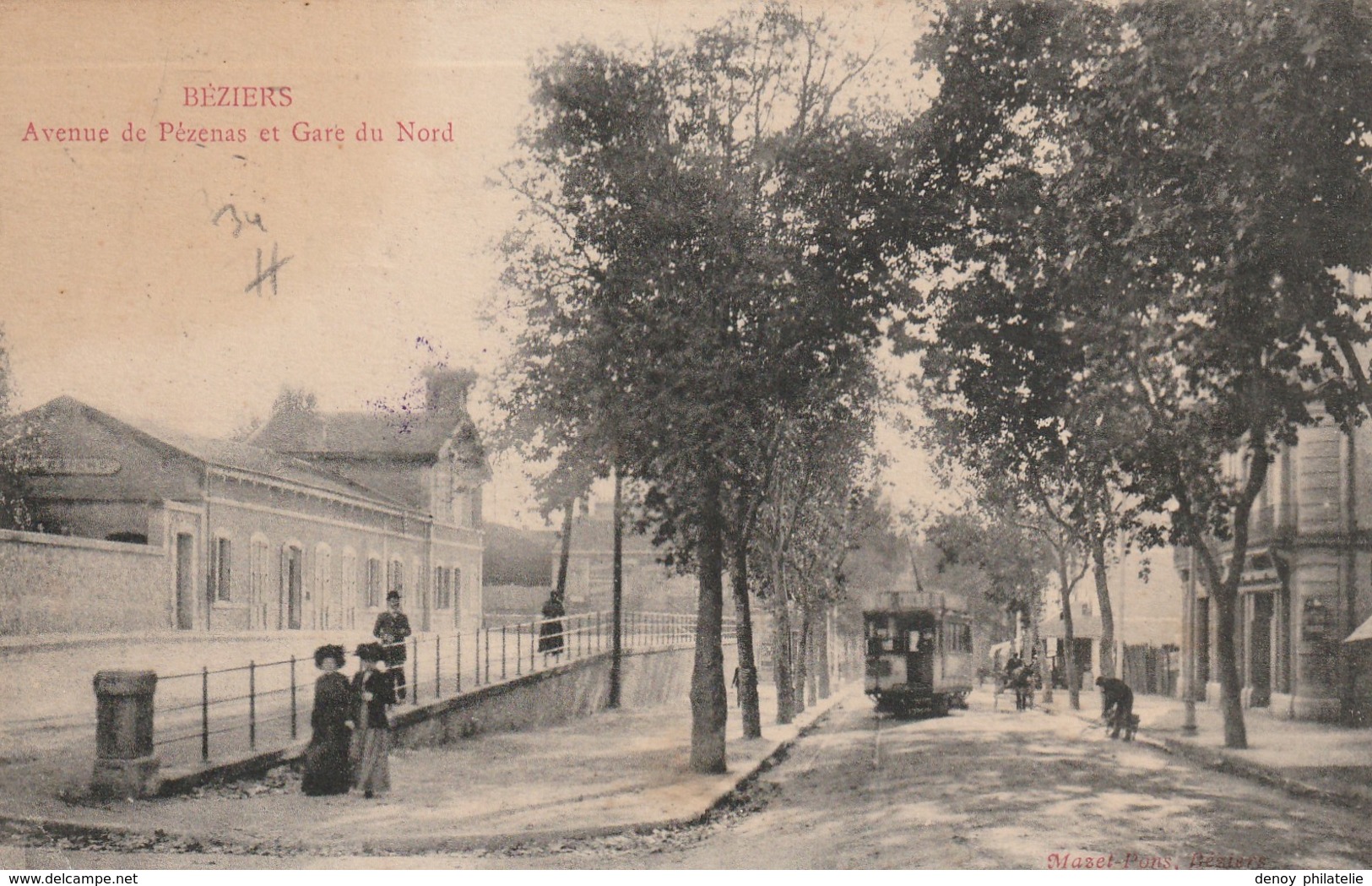 34/ Beziers - Avenue De Pezenas Et La Gare Du Nord - - Beziers