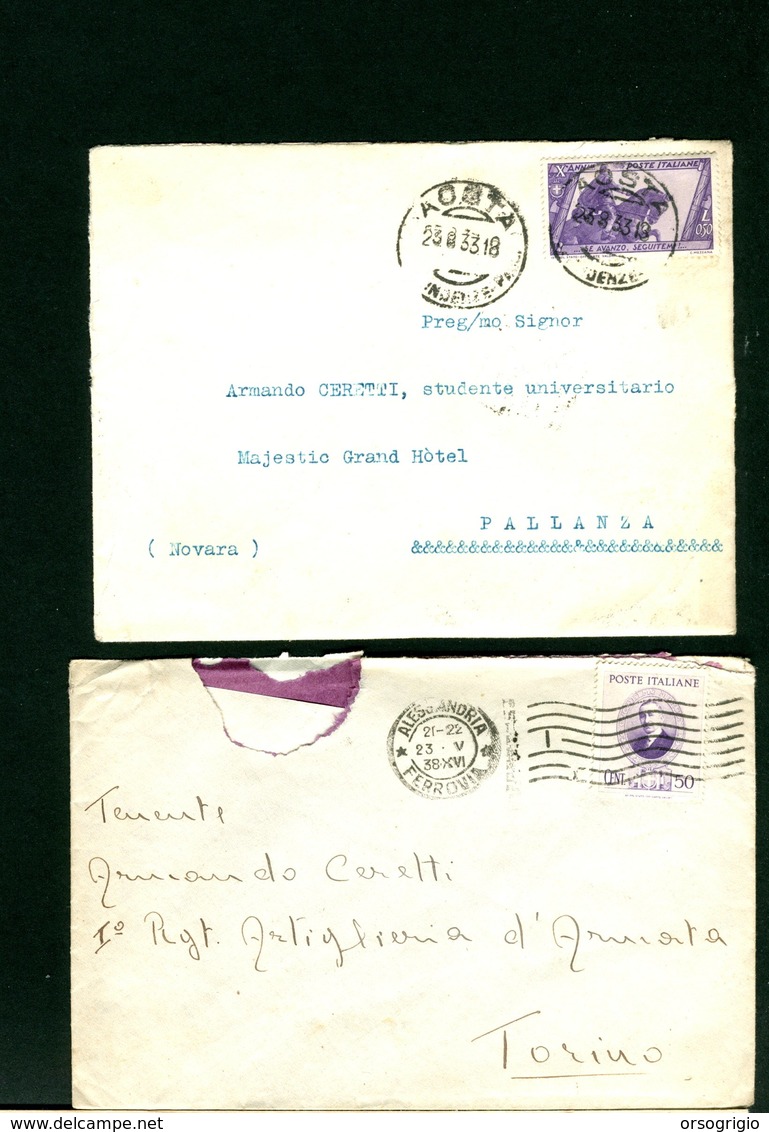 ITALIA - N° 6 Buste Dal 1920 Al 1945 - Storia Postale