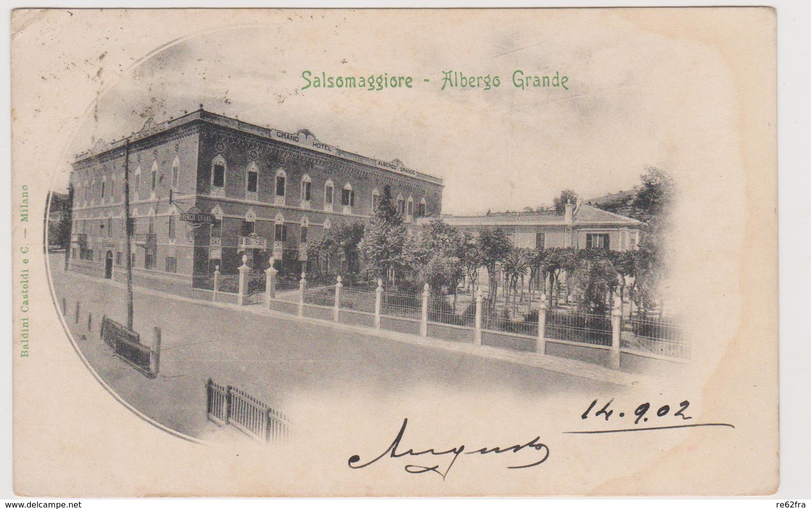 SALSOMAGGIORE  (PR) , Albergo Grande  - F.p. - Anni '1900 - Parma