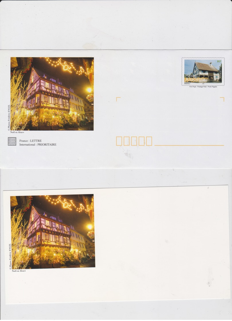 FRANCE 5 Env PAP Prêt à Poster Maison Alsacienne N°YT 3596 + 5 Cartes Marché De Noël Alsace - 2005 - PAP: Sonstige (1995-...)