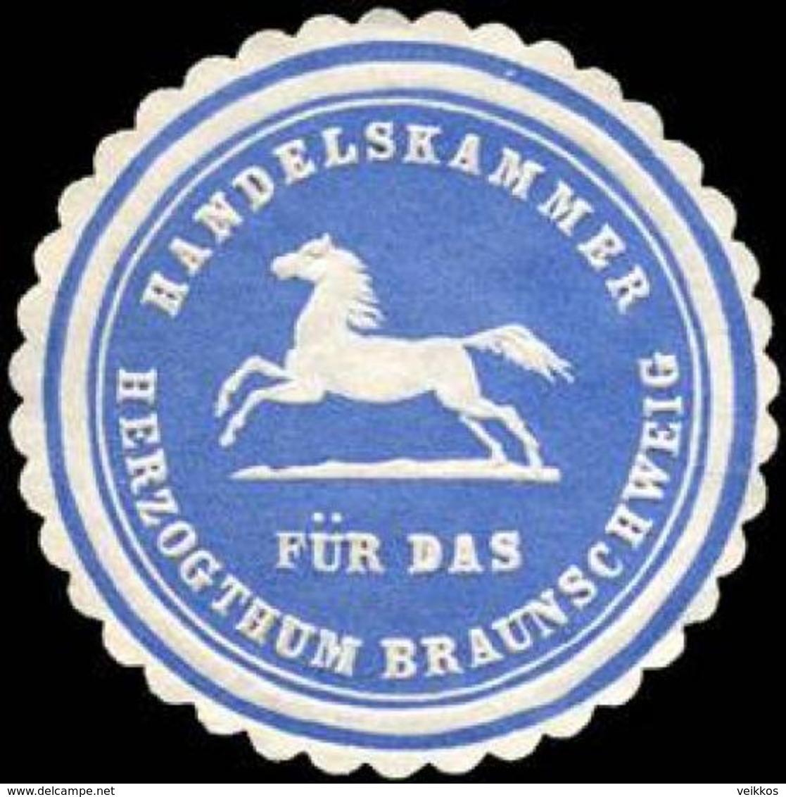 Braunschweig: Handelskammer Für Das Herzogthum Braunschweig Siegelmarke - Cinderellas