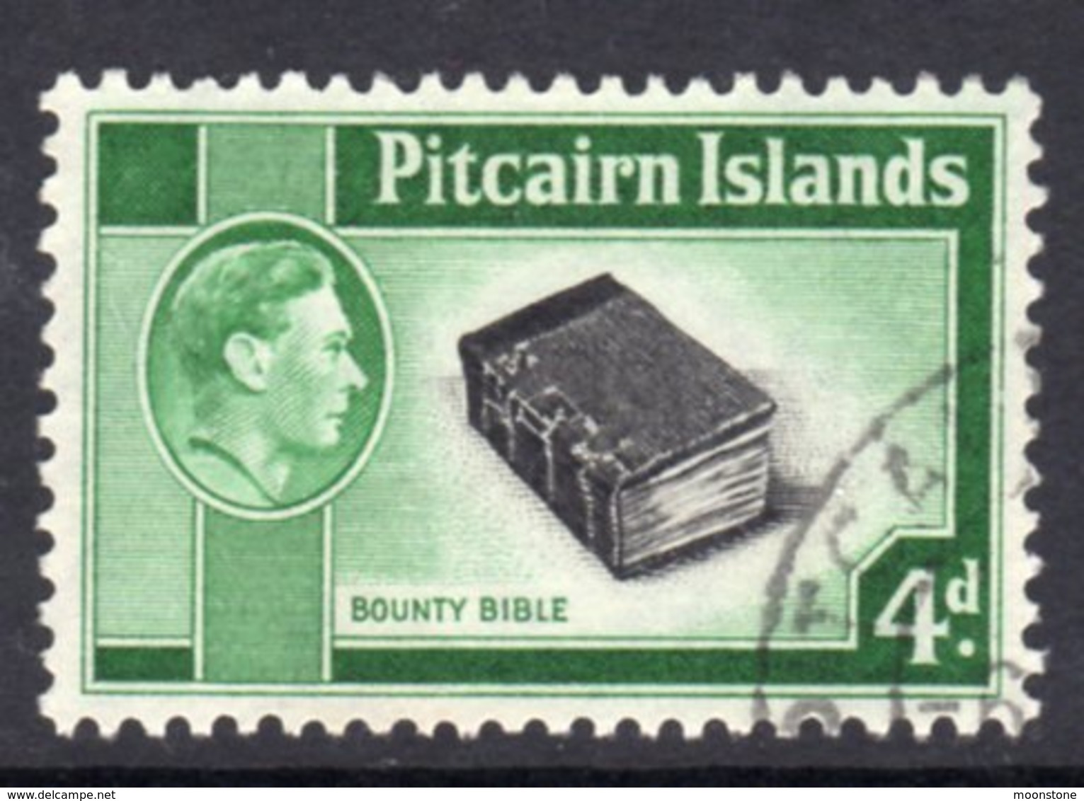 Pitcairn GVI 1940-51 4d Bounty Bible Definitive, Used, SG 5b - Pitcairn Islands