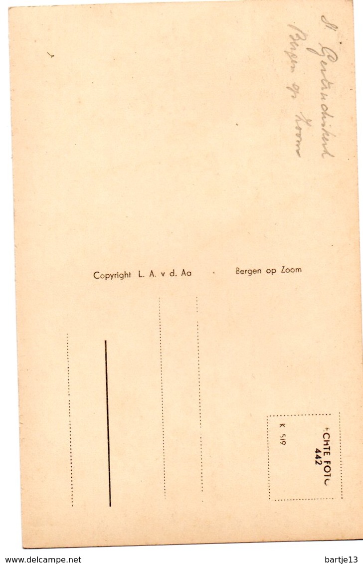 NOORD-BRABANT BERGEN OP ZOOM  FOTOKAART MET ST. GERTRUDISKERK - Bergen Op Zoom