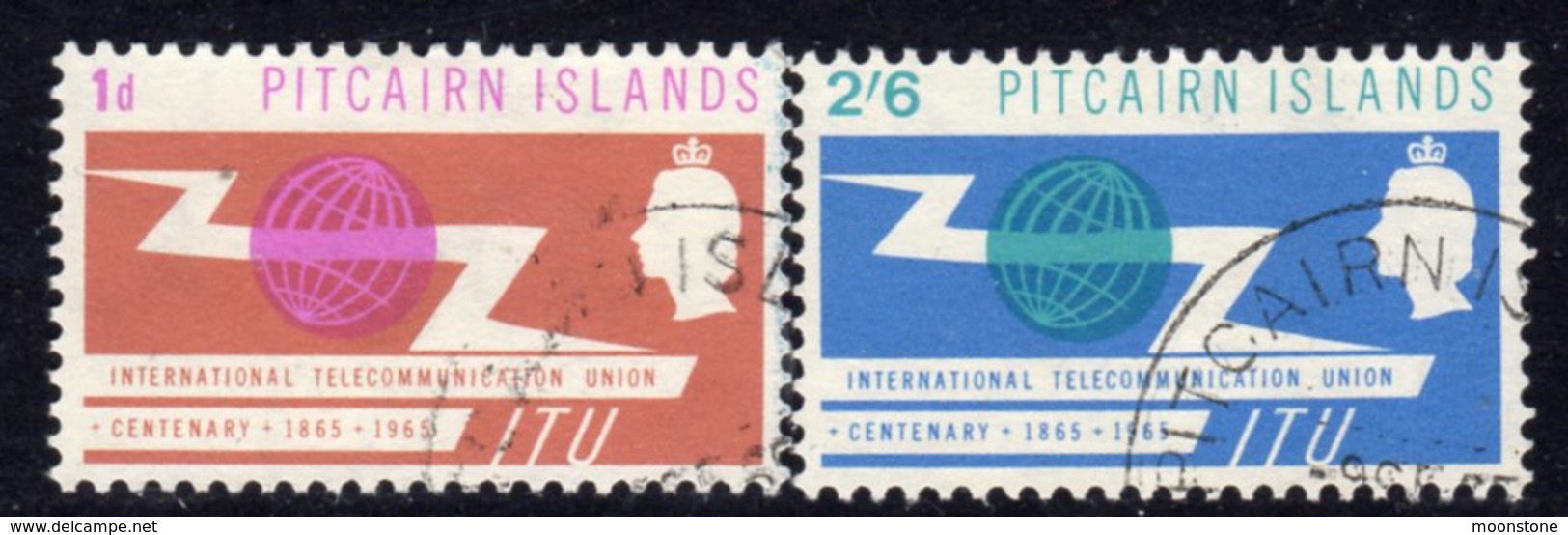 Pitcairn QEII 1965 ITU Set Of 2, Used, SG 49/50 - Pitcairn Islands