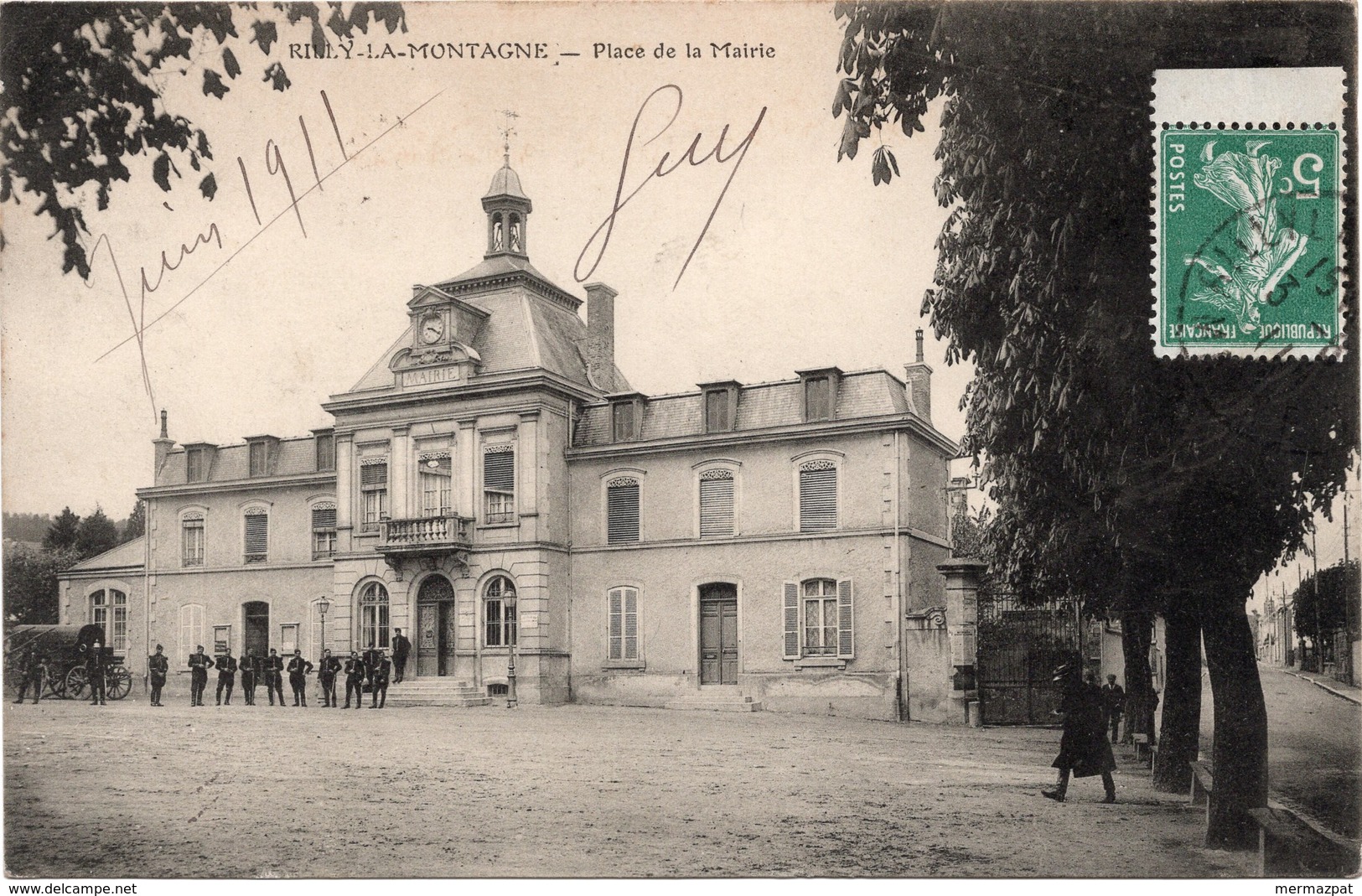 RILLY-LA-MONTAGNE (Marne 51) - Militaires Du 3e Régiment De Cuirassiers Durant Les Révoltes En Champagne En Juin 1911. - Rilly-la-Montagne