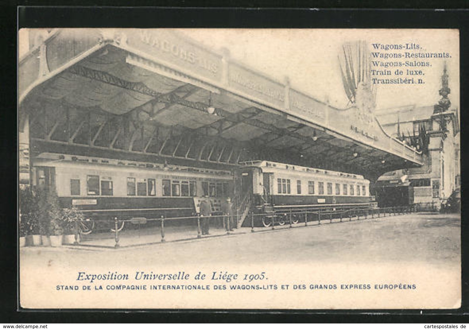 AK Liege, Exposition Universelle 1905, Stand De La Compagnie Internationale Des Wagons-Lits Et Des Grand Express - Tentoonstellingen