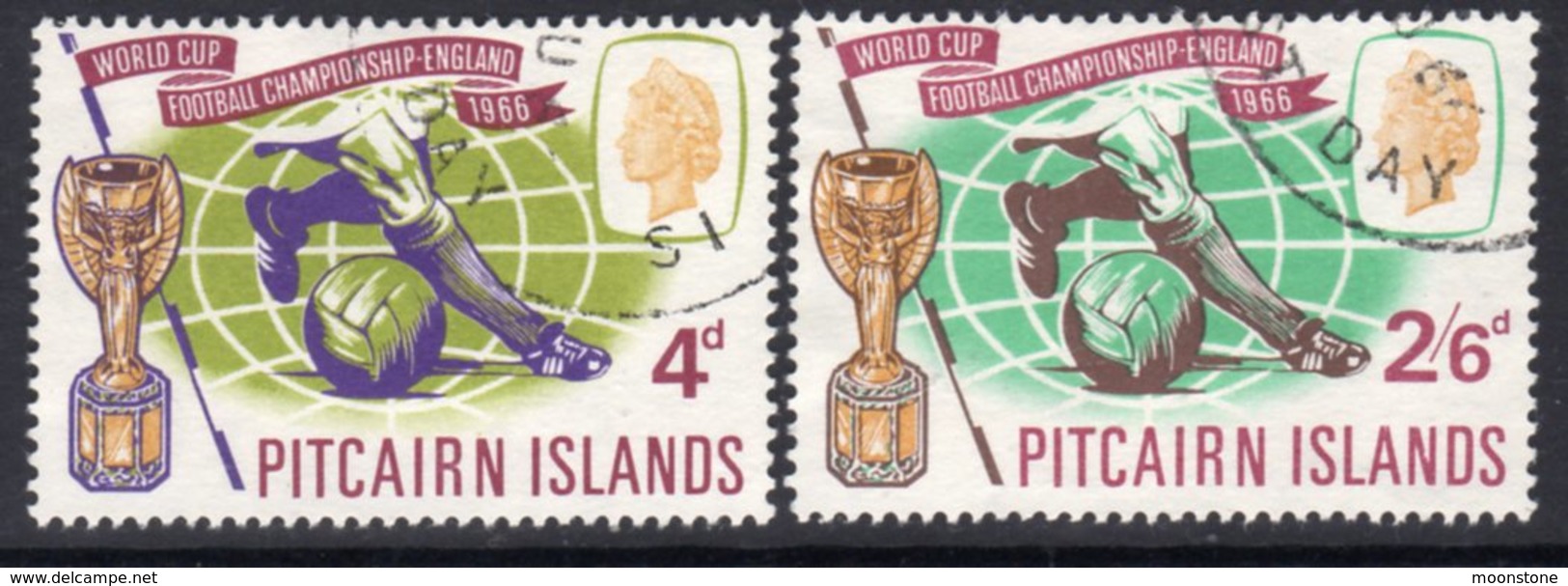 Pitcairn QEII 1966 Football World Cup Set Of 2, Used, SG 57/8 - Pitcairn Islands