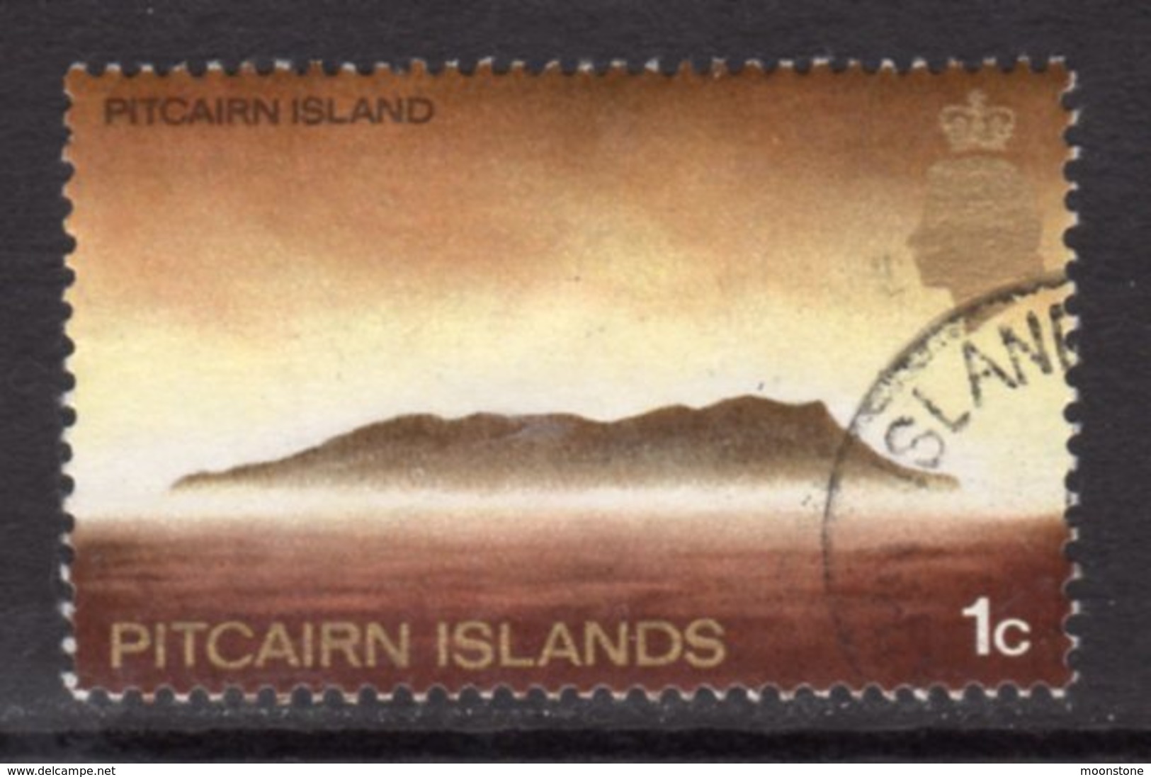 Pitcairn QEII 1969-75 Definitives 1c Glazed Paper Value, Used, SG 94a - Pitcairn Islands