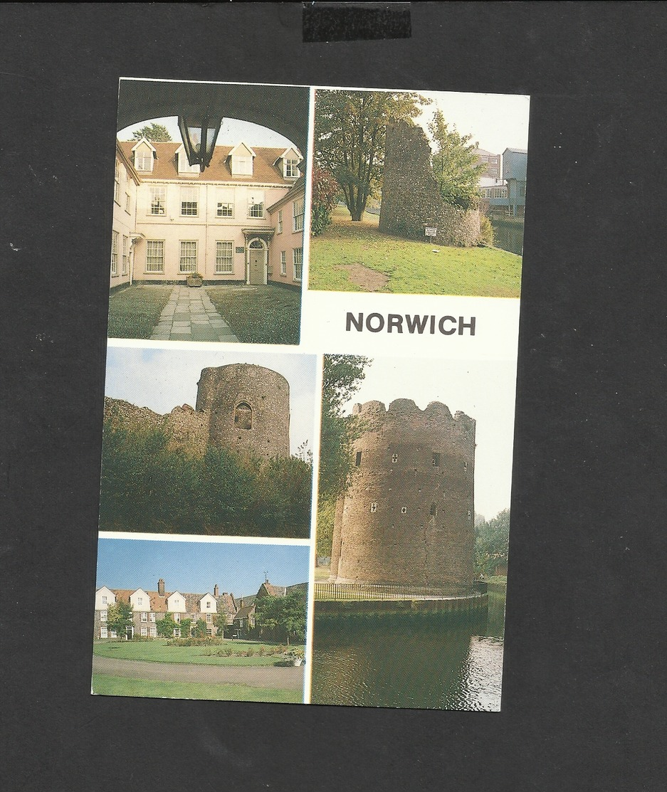 Multi View Postcard Historic Norwich Unposted - Norwich