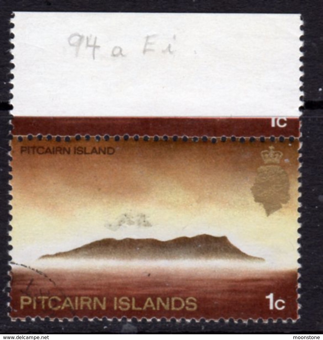 Pitcairn QEII 1969-75 Definitives 1c Value, Wmk Crown To Right Of CA, MNH, SG 94aw - Islas De Pitcairn